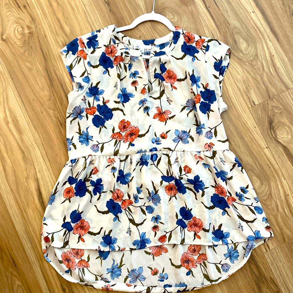 DR2 Petite L Floral Blouse
